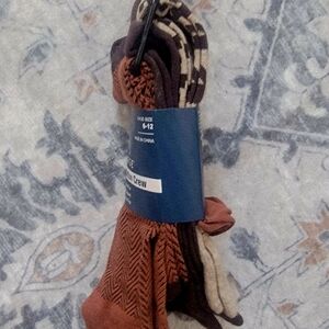 George Men's Brown and Beige Sock Set
